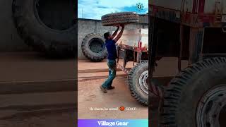Mechanic's Got That TIRE Bouncing SWAG! 🏀 I'm Speechless! #mechanic #trick #skills #carrepair #wow