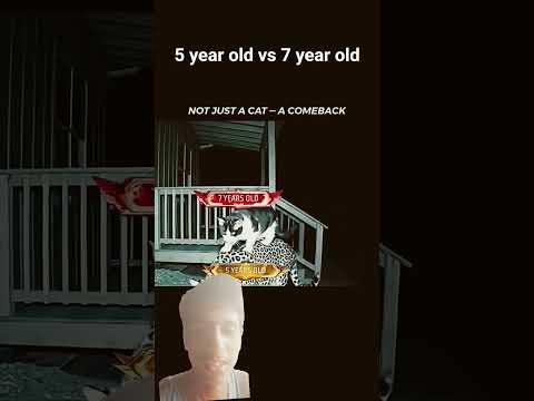 5 year old vs 7 year old player #cat taigar