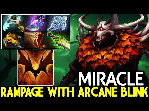 MIRACLE [Shadow Fiend] Rampage with Arcane Blink No Mercy 24 Kills Dota 2