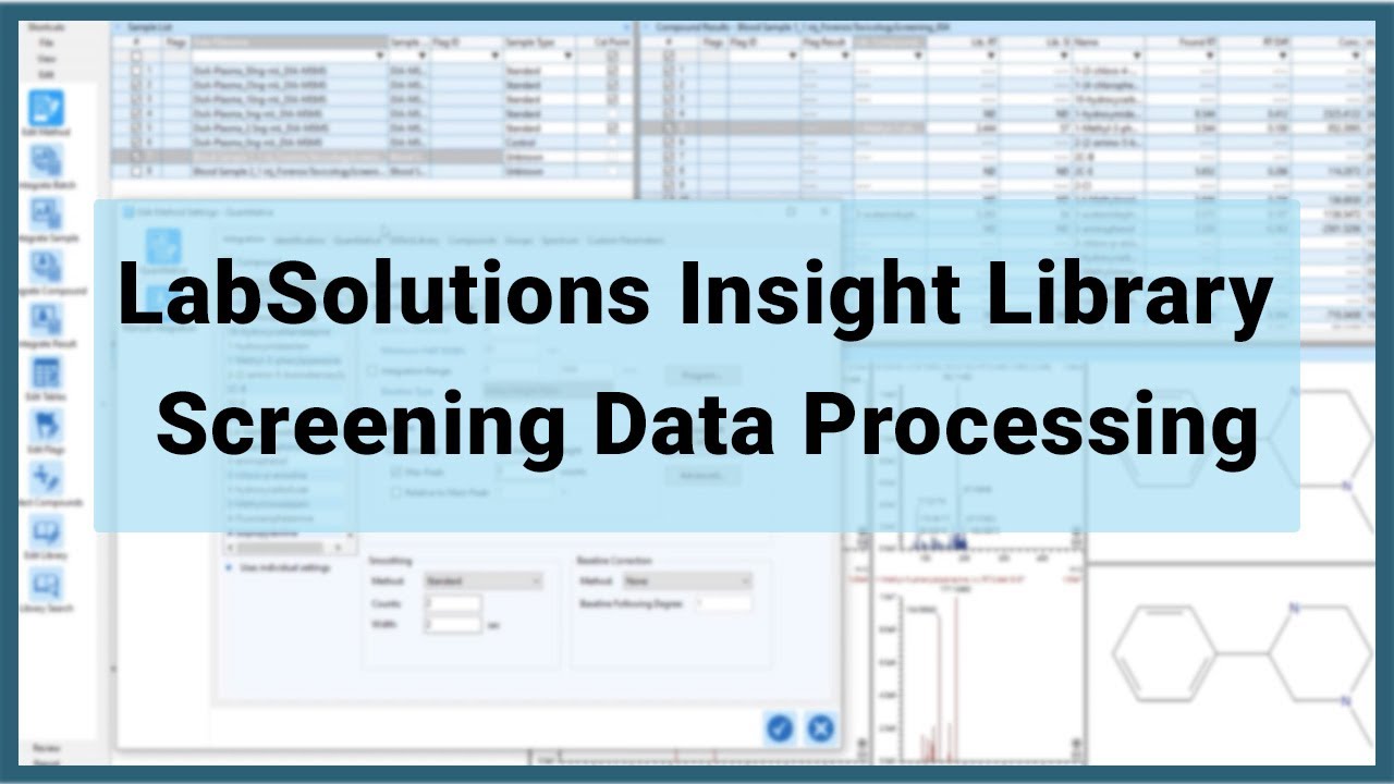 LabSolutions Insight Library Screening Data Processing