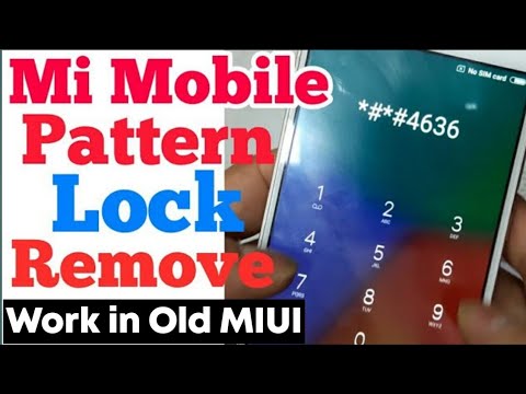 All Mi xiaomi Redmi Pattern Lock Remove New Trick 2021 No Pc No Flashing | working in Old MIUI Model