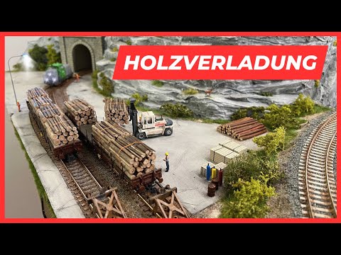 H0 Modelleisenbahn I Bau der Holzverladung I Tutorial I Anlagenbau in 1:87 I DIY