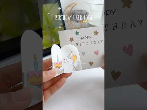 Birthday Card Idea 😍✨#shorts #art #drawing #youtubeshorts