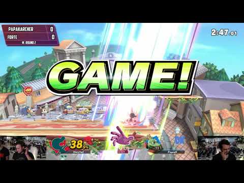 Hand of the King - Forte(Game & Watch) VS PapaKarcher(K. Rool) - W. Round 2