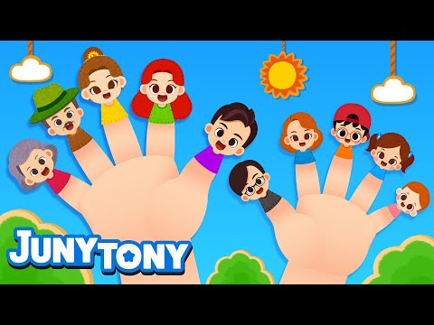 Extended Finger Family | Finger Family Song | Family Song for Kids | Kindergarten Song | JunyTony