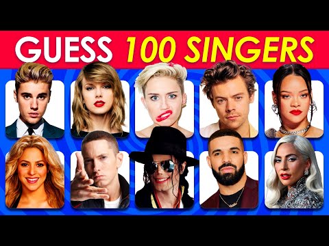 Can You Guess The Singer in 3 Seconds? 100 Famous Singers 🎤💯