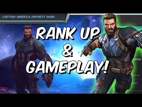 Captain America (Infinity War) Rank Up & Gameplay! - Marvel Contest Of Champions