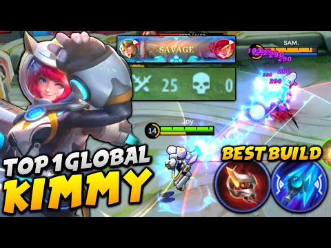 25 KILLS + SAVAGE!! KIMMY NEW BEST BUILD TO WIN A GAME EVEN IF ONE OF MY TEAMMATE IS AFK ( 4 VS 5 )