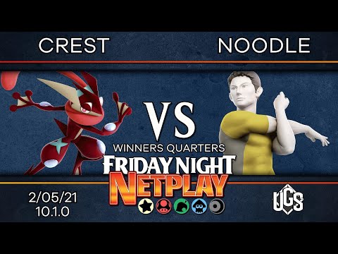 Friday Night Netplay #39 - Winners Quarters - Crest(Greninja) Vs. NOODLE(Wii Fit Trainer)