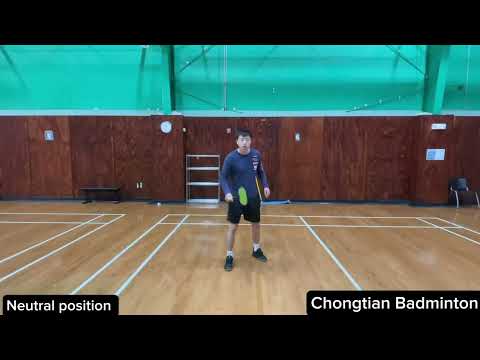 Badminton basic skill: neutral position