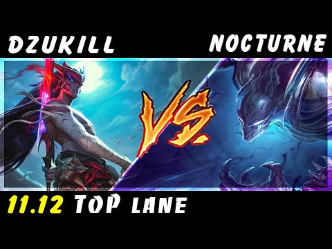 Dzukill - Yone vs Nocturne TOP Patch 11.12 - Yone Gameplay