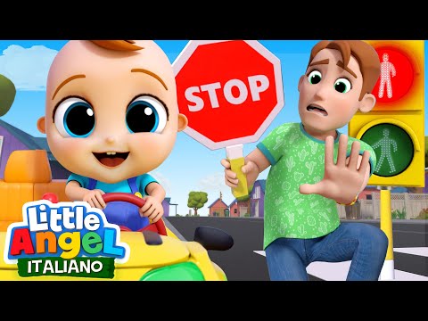 Verde, Via! Rosso, Stop!🚦🚗 Cartoni Animati con Gianni Piccino - Little Angel Italiano