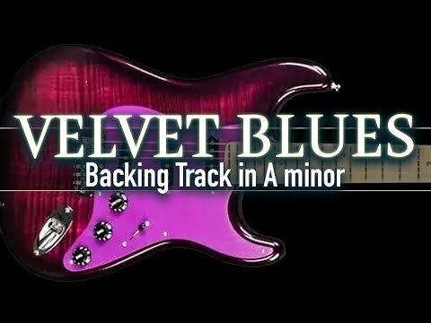 Velvet Blues Backing Track in A minor | SZBT 1085