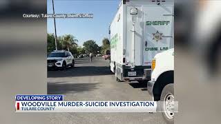 Tulare County deputies investigate murder-suicide after 2 people found dead