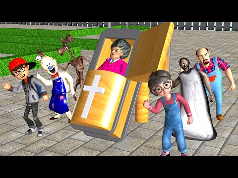 Scary Teacher 3D Nick Troll Miss T with Swing - Ice Scream 4 Granny Coffin Dance Compilation