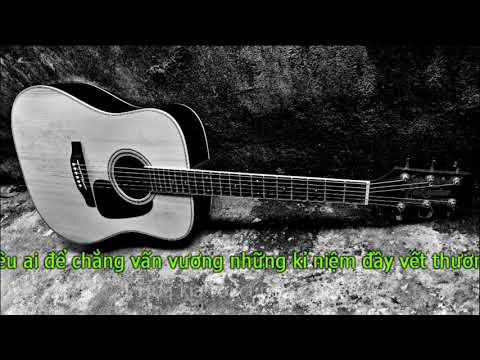Karaoke YÊU AI ( Yêu Ai Để Không Phải Khóc) Beat Guitar tone nữ - NB3 Hoài Bảo ft Hoàng Ly