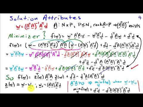 Solving the Least Squares Problem Using Gradients