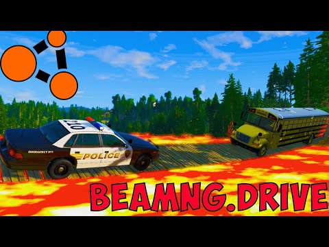 Cars vs Suspension Bridge|Paul is Lava - BeamNG.Drive