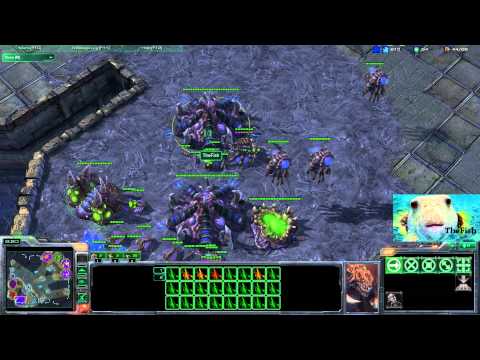 TheFish's 4v4 Strategy - Ling Attack! - Big Baneling hits