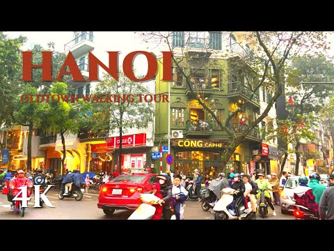 [4K WALK]🇻🇳Vietnam, Hanoi 2024! Waling Tour in City Center 4K HDR 60fps