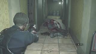 【バイオハザードre2】ゾンビ同士が抱き合う