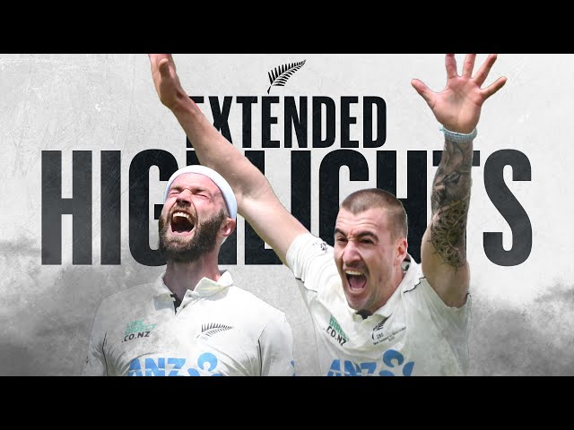 Michael Rae 3️⃣ Wickets On Debut | Extended Highlights | New Zealand v West Indies | 2nd Test Day 1