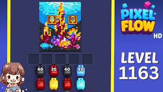 Pixel Flow Level 1163 Solution Walkthrough