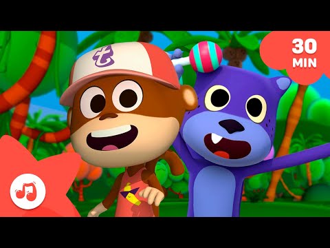 Cele mai bune cântece de la Zoo pentru dans și cântat  [30 min] 🐵 Cântece de la grădina zoologică