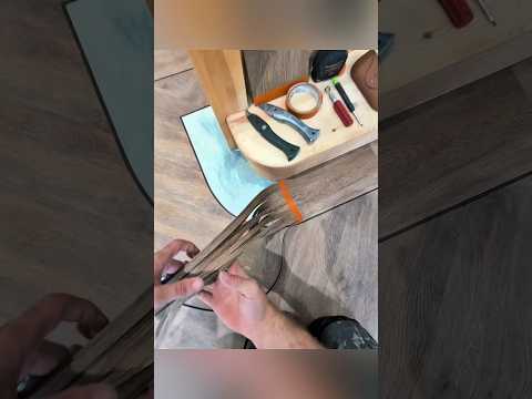 How to Bend a Flooring Border Around Curved Stairs 👌