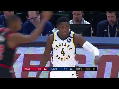 Victor Oladipo gets a standing ovation as he checks in for the first time since his quad injury