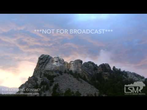 07-27-2017 Mount Rushmore, South Dakota - Stormy Sunset Timelapses