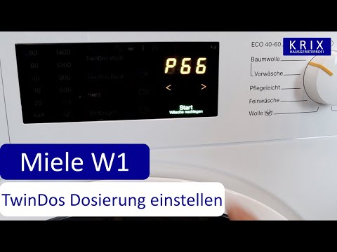 Miele W1 DOSING Setting TwinDos | Pay attention to this