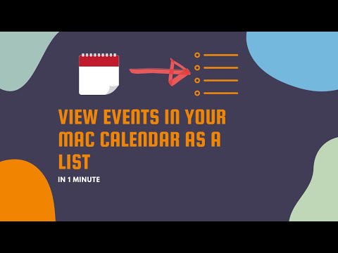 View Events as a List