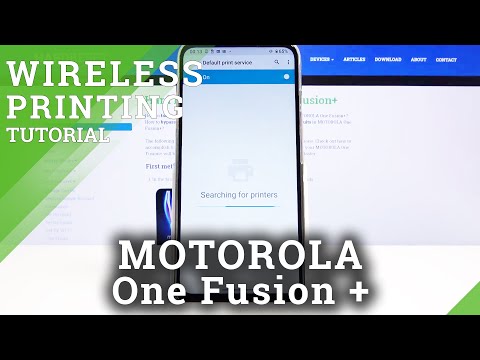How to Pair Printer with MOTOROLA One Fusion+ – Remote Printing