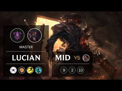 Lucian Mid vs Twisted Fate - KR Master Patch 9.5