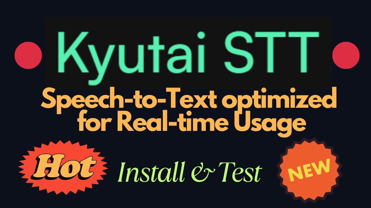 Kyutai's STT Now Open-Sourced - Streaming Speech-to-Text Model - Install and Test