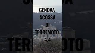 SCOSSA DI TERREMOTO A GENOVA 4.4 MAGNITUDO #genova #eartquake #terremoto #earth #viral #viralshorts