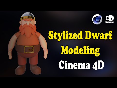 Stylized Dwarf Modeling / Cinema 4D