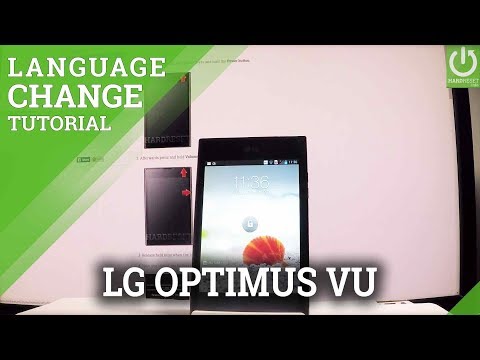 How to Change Language LG F100L Optimus Vu - Set English Android