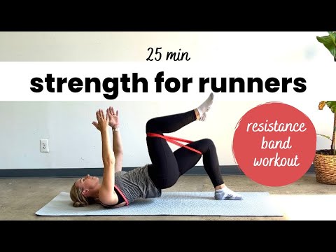 Core- und Gesäßmuskeltraining für Läufer | Widerstandsband-Workout | Mitmach-Workout (25 Minuten)