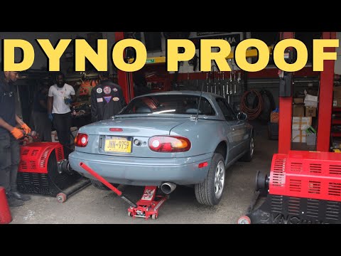 1st YouTube video about how much hp can a 1.8 miata handle