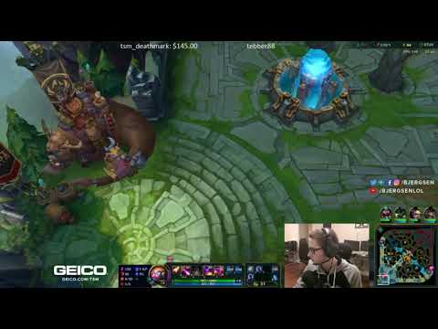 TSM Bjergsen ZOE VS TWISTED FATE MID // TSM Bjergsen  STREAM PATCH 8.10