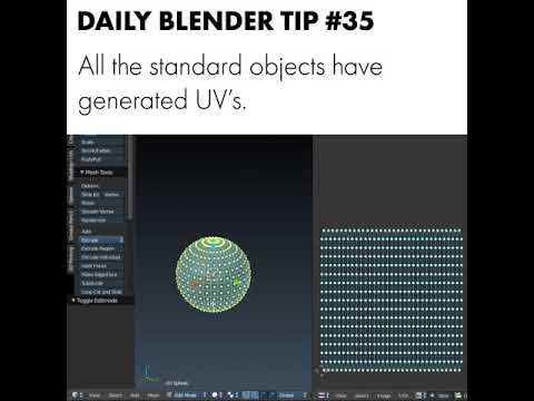 Daily Blender Tip #35 - Generated UV's