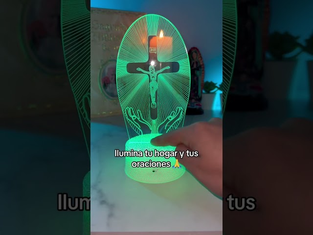 Vídeo relacionado con Lámpara de mesa devocional LED de la Virgen María, hecha a mano, decoración católica, lámpara de mesa, estatua de la Virgen María, luz nocturna, suave protección de ojos, elegante estatua de María