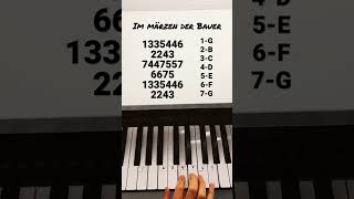 Im Märzen Der Bauer #shorts #pianoshorts #kinderlieder #kinderliederdeutsch