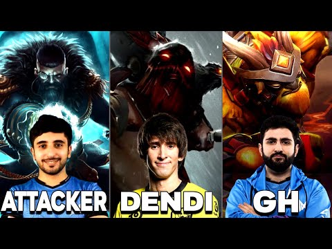 When Pro Players play Their BEST Hero - !Attacker Kunkka, Dendi Pudge, gh Earthshaker