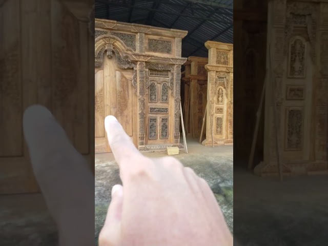 Jepara Carved Teak Gebyok 4 meters with Special Old Teak Wood #indonesiafurniture