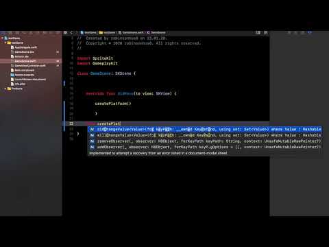 PlatformGame iOS Swift SpriteKit Tutorial [Pt.1]