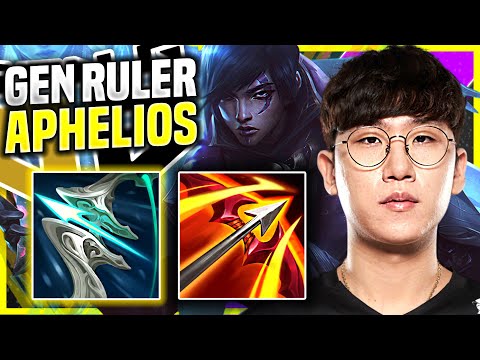 RULER PERFECT GAME WITH APHELIOS! - GEN Ruler Plays Aphelios ADC vs Kai'Sa! | Preseason 11