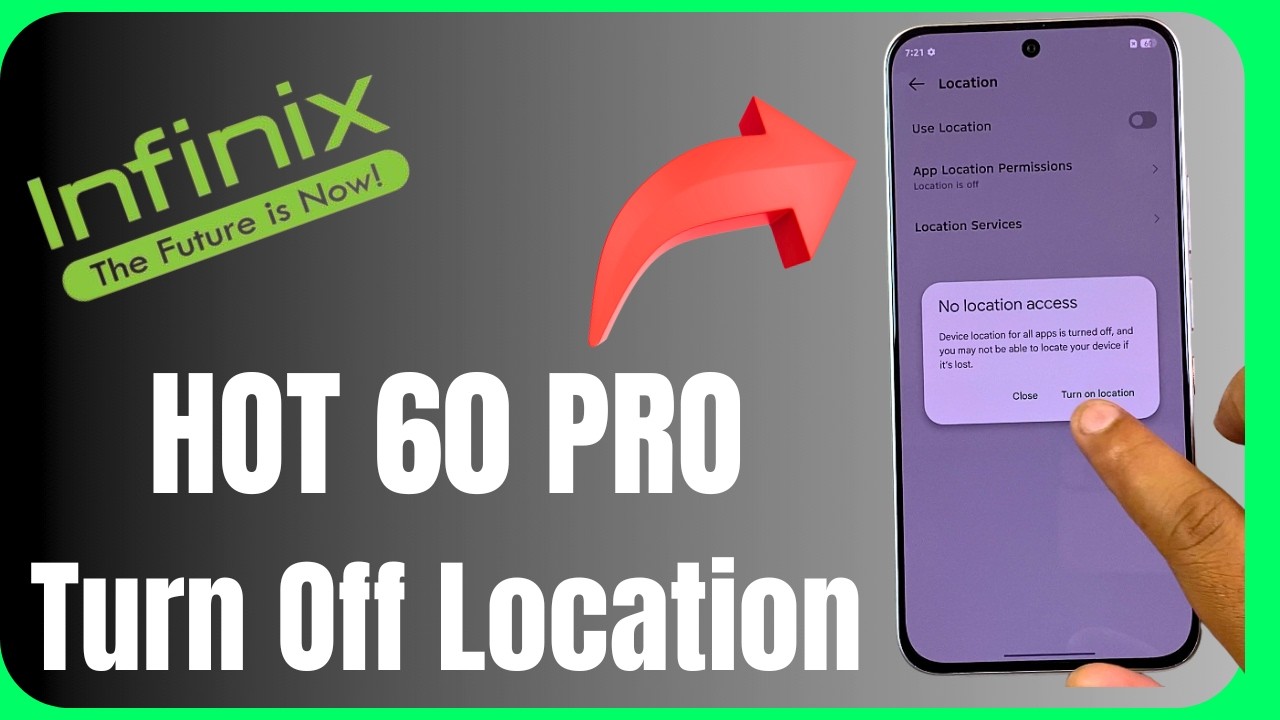 Turn Off Location Infinix Hot 60 Pro | XOS 15 Settings